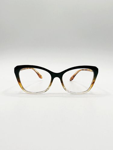 Womens Tortoiseshell clear Lens Glasses - One Size - SVNX - Modalova
