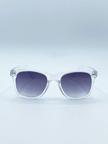 Clear Wayfarer Sunglasses with Graded Grey Lenses - - One Size - SVNX - Modalova