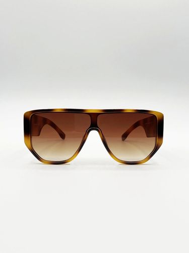 Womens Oversized Flat Top Spotty sunglasses in - One Size - SVNX - Modalova