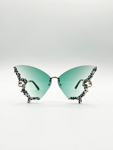 Womens Butterfly Lens with Crystal Detail in - One Size - SVNX - Modalova