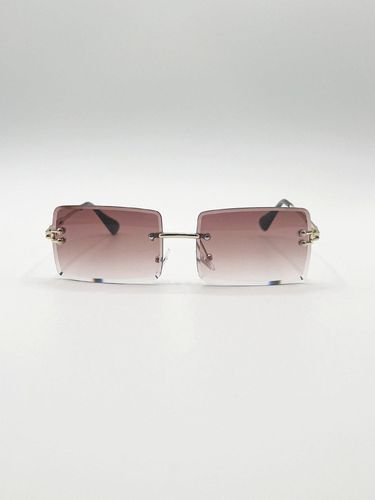 Womens Frameless Square Sunglasses in - One Size - SVNX - Modalova