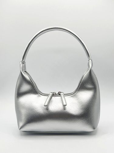 Womens Short Handle PU Leather Shoulder Bag in Silver - - One Size - SVNX - Modalova