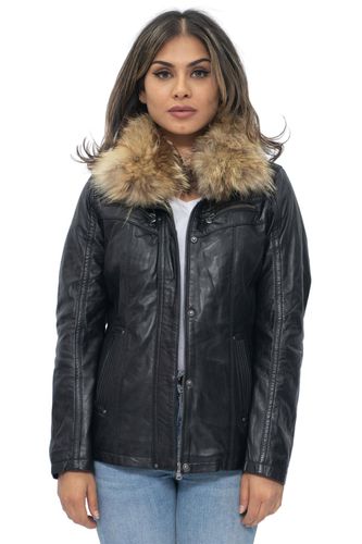 Womens Leather Parker Jacket-Arvada - - 14 - NastyGal UK (+IE) - Modalova