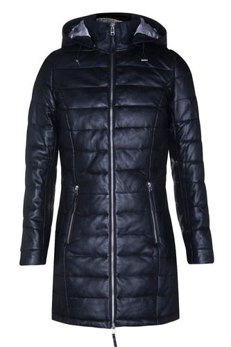 Womens Leather Puffer Parka Jacket-Andria - - 10 - Infinity Leather - Modalova