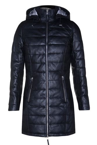 Womens Leather Puffer Parka Jacket-Andria - - 12 - Infinity Leather - Modalova