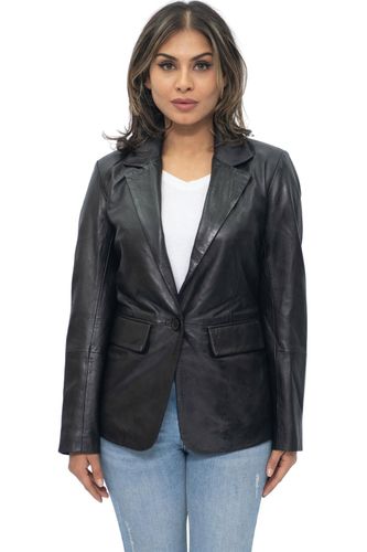 Womens Soft Leather Blazer Jacket-Apeldoorn - - 8 - NastyGal UK (+IE) - Modalova
