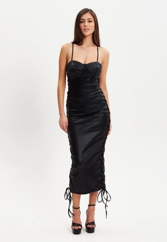 Womens Metallic Foil Lycra Eyelet Dress - 12 - NastyGal UK (+IE) - Modalova