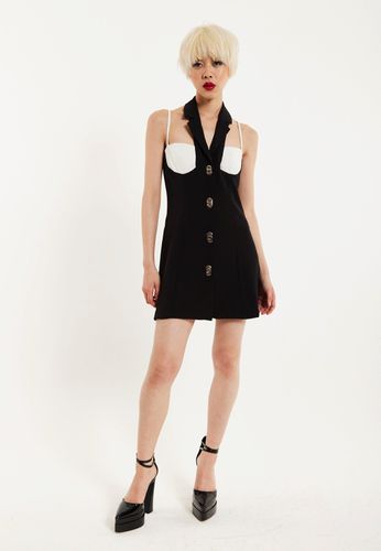 Womens Monochrome Lapel Lock Blazer Dress - 8 - NastyGal UK (+IE) - Modalova