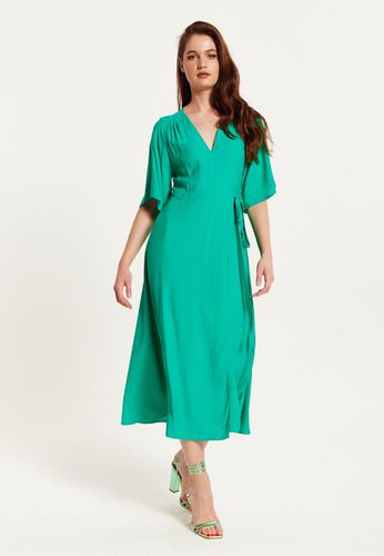 Womens Maxi Wrap Dress With Kimono Sleeves - 16 - NastyGal UK (+IE) - Modalova