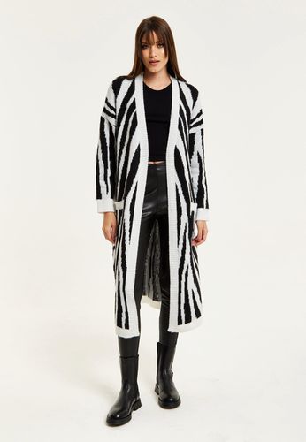 Womens Longline Cardigan In And White Zebra Pattern - S - NastyGal UK (+IE) - Modalova