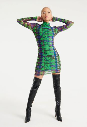 Womens Abstract Snake Print Mini Dress - - 8 - House of Holland - Modalova