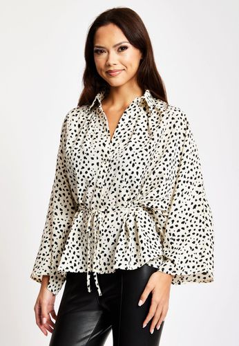Womens Animal Print Shirt With Long Sleeves And Tie Waist - - 12 - NastyGal UK (+IE) - Modalova