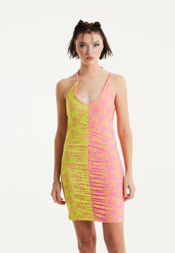 Womens Printed Jersey Mini Dress In Contrast Colours - - S - House of Holland - Modalova