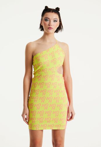 Womens Printed Jersey Mini Dress In Contrast Colours - - L - House of Holland - Modalova
