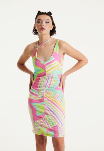 Womens Star Print Jersey Mini Dress With Open Back - - M - NastyGal UK (+IE) - Modalova