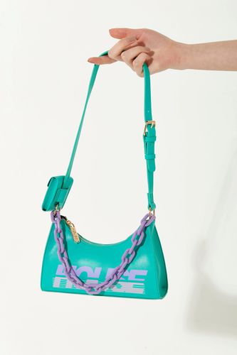 Womens Shoulder Bag In Turquoise With 'House' Print - - One Size - House of Holland - Modalova
