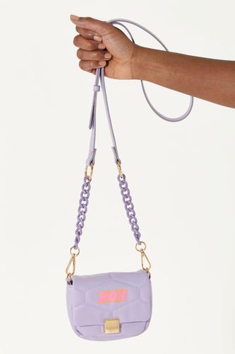 Womens Small Cross Body Bag In With A Chain Detail Strap And Printed Logo - One Size - NastyGal UK (+IE) - Modalova