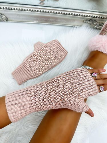 Womens Crystal Droplet Sparkly Cashmere Blend Fingerless Gloves - - One Size - NastyGal UK (+IE) - Modalova