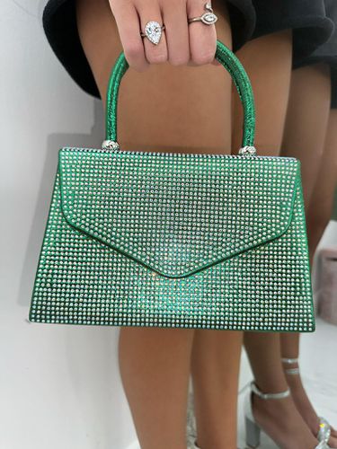 Womens Crystal Sparkle Envelope Handbag - - One Size - Love Lemonade - Modalova