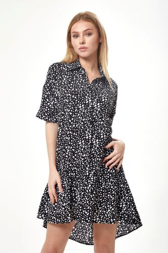 Womens and White Animal Print Mini Shirt Dress - 8 - NastyGal UK (+IE) - Modalova