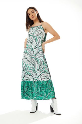 Womens Oversized Cami Maxi Dress In Contrast Colours - - 8 - Liquorish - Modalova