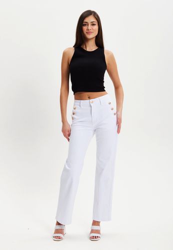 Womens Skinny Jeans With Three Button Pockets - 6 - Liquorish - Modalova