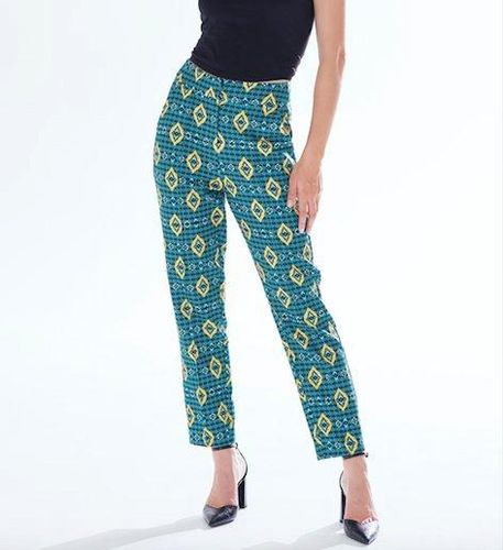 Womens African Print Suit Trousers in Green, Yellow & Navy - - S - NastyGal UK (+IE) - Modalova