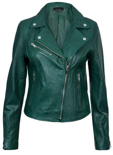 Womens Classic Leather Brando Biker Jacket-Loughton - - 16 - NastyGal UK (+IE) - Modalova