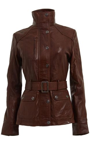 Womens Leather Military-Inspired Biker Jacket-Middleton - - 18 - NastyGal UK (+IE) - Modalova