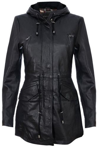 Womens Mid Length Hooded Parka Jacket-Oakengates - - 10 - Infinity Leather - Modalova