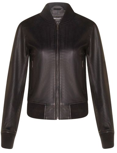 Womens Classic MA-1 Leather Bomber Jacket-Newcastle - - 22 - Infinity Leather - Modalova