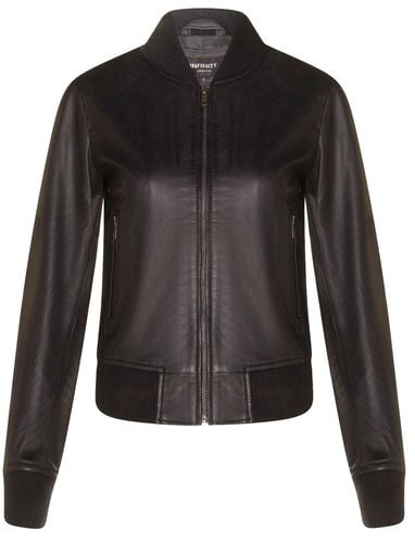 Womens Classic MA-1 Leather Bomber Jacket-Newcastle - - 18 - Infinity Leather - Modalova