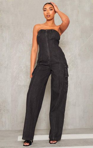 Womens Tall Washed Bandeau Cargo Pocket Detail Jumpsuit - 16 - NastyGal UK (+IE) - Modalova