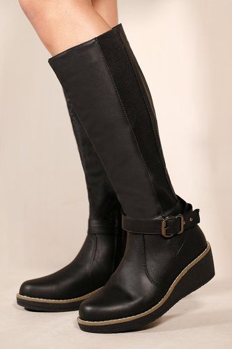 Womens 'Ayleen' Wedge Heel Knee High Boots - - 3 - NastyGal UK (+IE) - Modalova