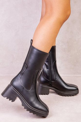 Womens 'Violet' Chunky Block Heel Chelsea Boots - - 7 - NastyGal UK (+IE) - Modalova