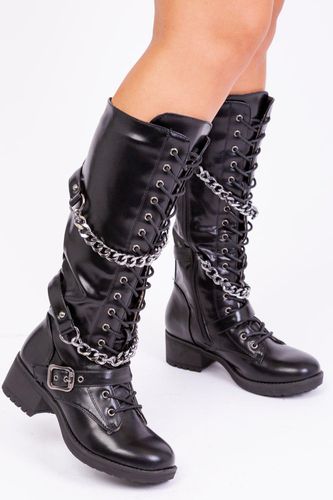 Womens 'Rocky' Calf Lace Up Boots - - 4 - NastyGal UK (+IE) - Modalova