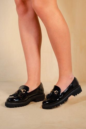 Womens 'Eliza' Tassel Detail With Single Metal Bar Loafers - - 5 - NastyGal UK (+IE) - Modalova