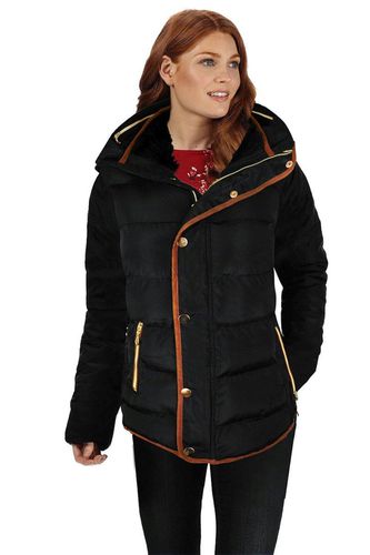 Womens 'Wrenly' Quilted Hooded Winter Coat With Full Sleeves - - M - Where's That From - Modalova