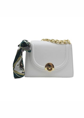 Womens 'Calm' Bag With Chain Handle And Scarf Detail - - One Size - NastyGal UK (+IE) - Modalova