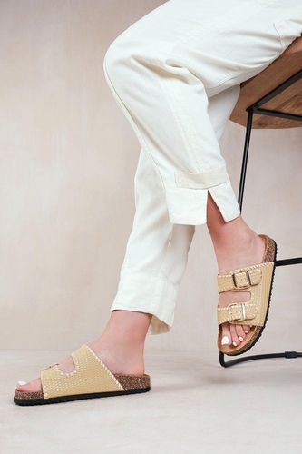 Womens 'Sunset' Double Strap Flat Sandals With Buckle Detail - - 3 - NastyGal UK (+IE) - Modalova