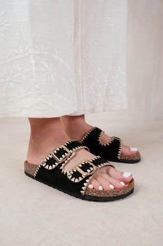 Womens 'Sunset' Double Strap Flat Sandals With Buckle Detail - - 4 - NastyGal UK (+IE) - Modalova