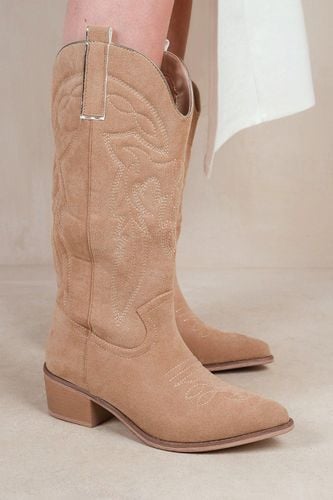 Womens 'Desert' Boots With Self Color Embroidery And Side Zip - - 7 - Where's That From - Modalova