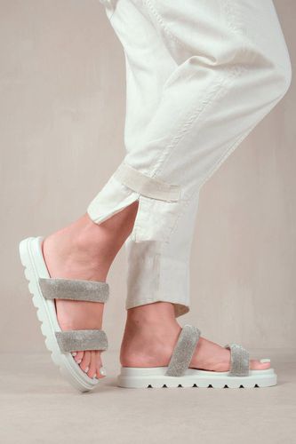 Womens 'Define' Flat Sandal With Clear Diamond Strap - - 3 - NastyGal UK (+IE) - Modalova