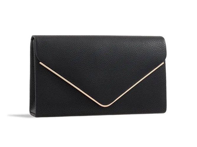 Womens 'Sculpt' Clutch With Gleaming Detail - - One Size - Where's That From - Modalova