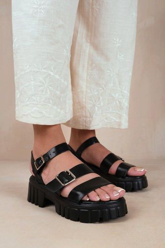 Womens 'Novel' Buckle Strap Flat Sandals - - 3 - NastyGal UK (+IE) - Modalova