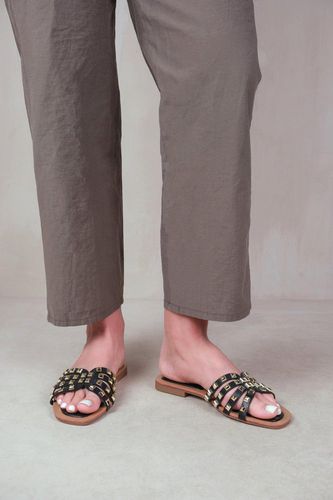 Womens 'Edriah' Studded Gladiator Sandals With Metallic Studs - - 3 - NastyGal UK (+IE) - Modalova