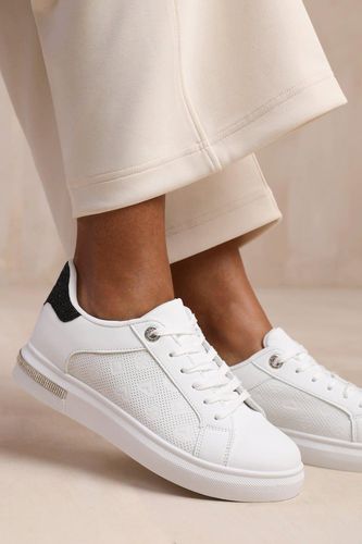 Womens 'Tokyo' Crystal Trim With Embossed Detailed Trainers - - 7 - Where's That From - Modalova