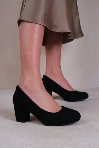 Womens 'Melrose' Extra Wide Fit Mid Block Heel Court Shoes - - 5 - NastyGal UK (+IE) - Modalova