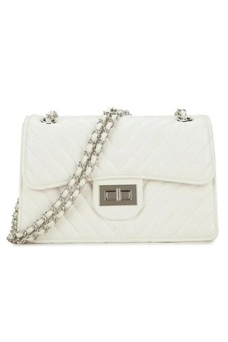 Womens 'Cotton' Crossbody Bag With Chain Detail - - One Size - NastyGal UK (+IE) - Modalova