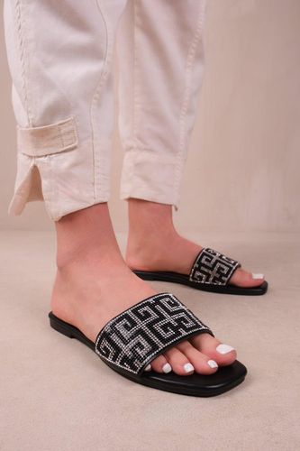Womens 'Lucid' Strap Sandals With Diamante Detail - - 3 - NastyGal UK (+IE) - Modalova